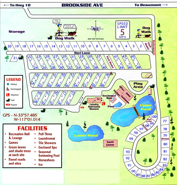 Cherry Valley Park Map - Cherry Valley Lakes Resort
